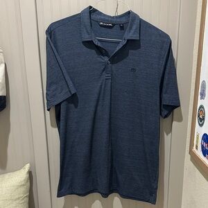 Travis Mathew Men's Dark Blue Polo Shirt